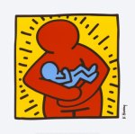[Picture of parent and baby by Keith Haring]